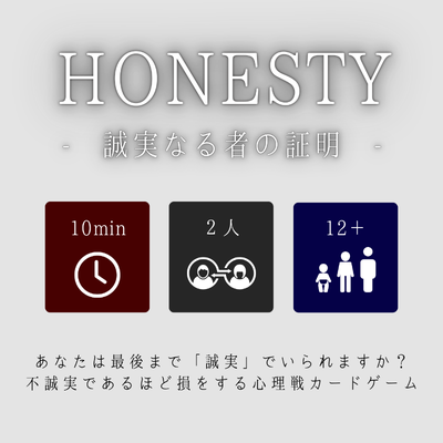 HONESTY 誠実なる者の証明 -mini- - 3